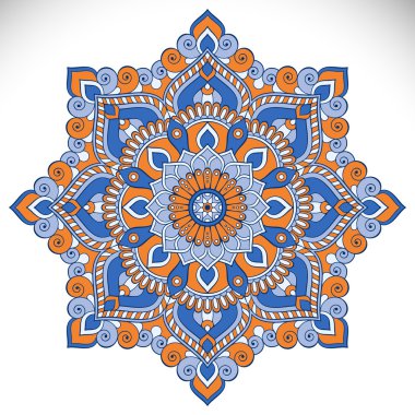 Vektör Hintli Mandala