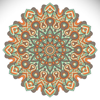 Vektör Hintli Mandala