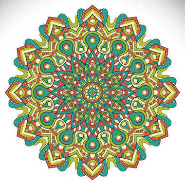 Vektör Hintli Mandala