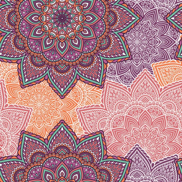 etnik çiçek seamless modeli