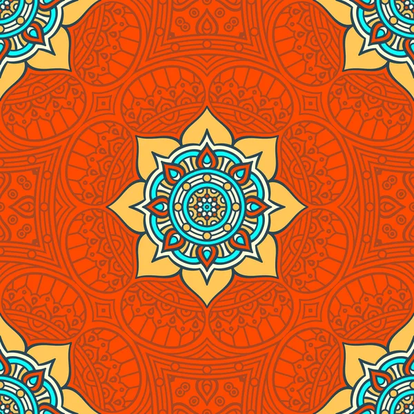 etnik çiçek seamless modeli