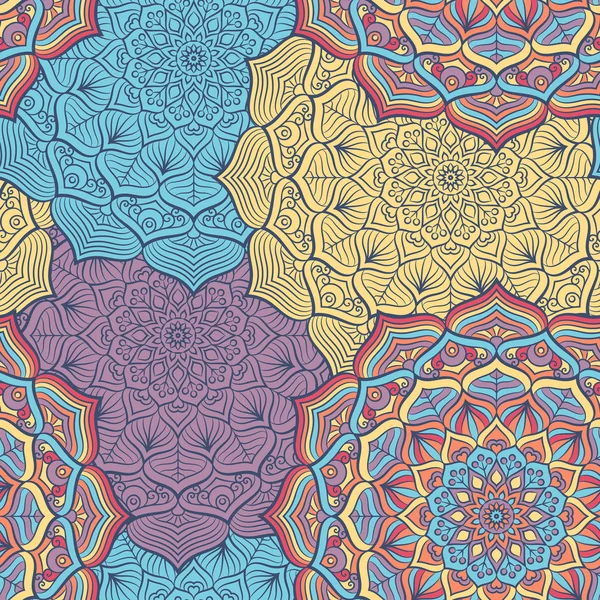 etnik çiçek seamless modeli