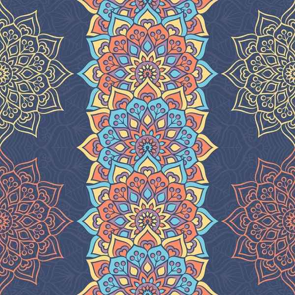 etnik çiçek seamless modeli