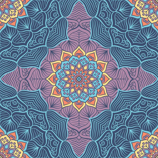 etnik çiçek seamless modeli