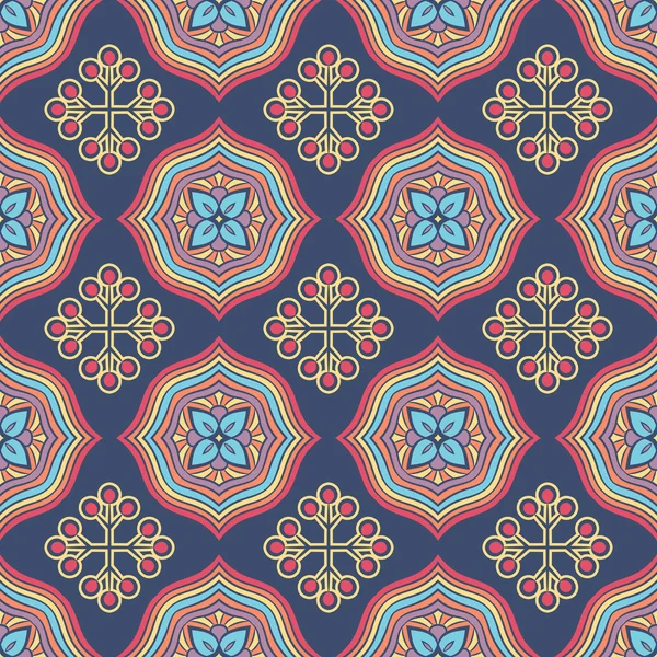 etnik çiçek seamless modeli