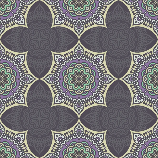 etnik çiçek seamless modeli