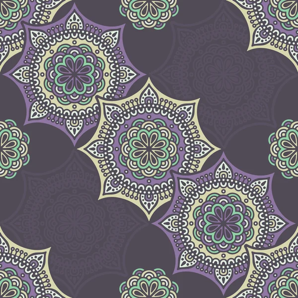 etnik çiçek seamless modeli