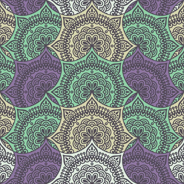 etnik çiçek seamless modeli