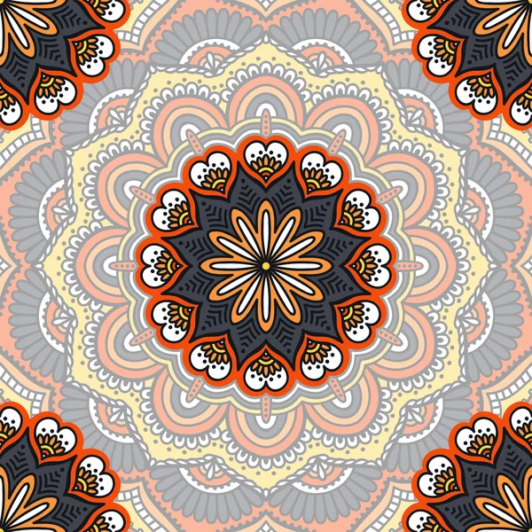 etnik çiçek seamless modeli