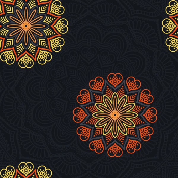 etnik çiçek seamless modeli