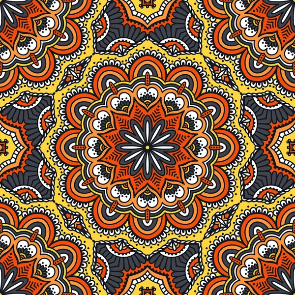 etnik çiçek seamless modeli