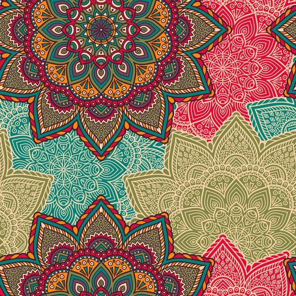 etnik çiçek seamless modeli