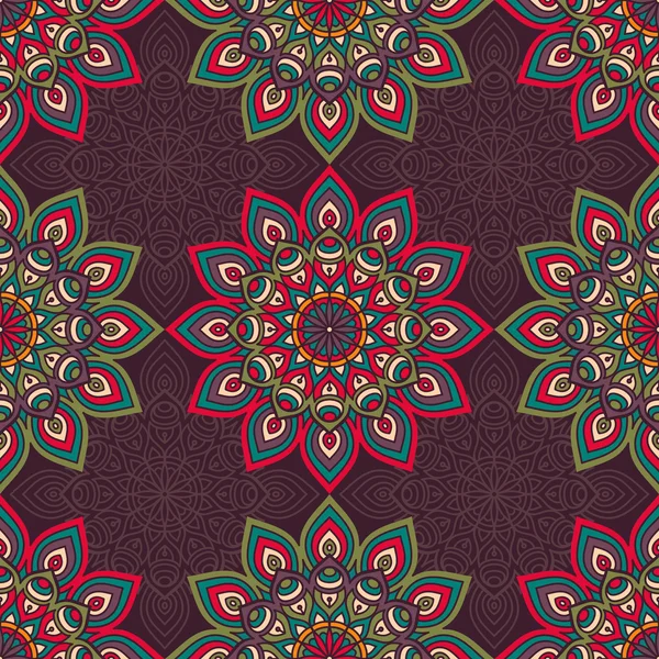 etnik çiçek seamless modeli