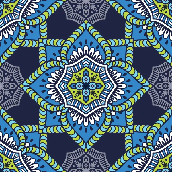 etnik çiçek seamless modeli