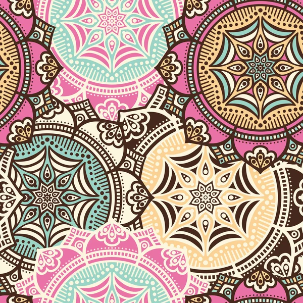 etnik çiçek seamless modeli