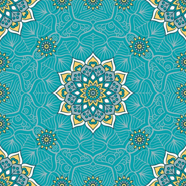 etnik çiçek seamless modeli