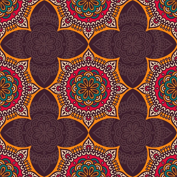 etnik çiçek seamless modeli