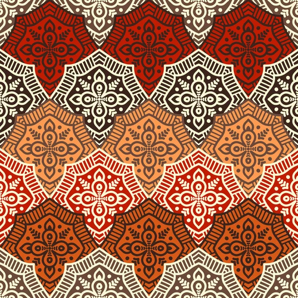 etnik çiçek seamless modeli