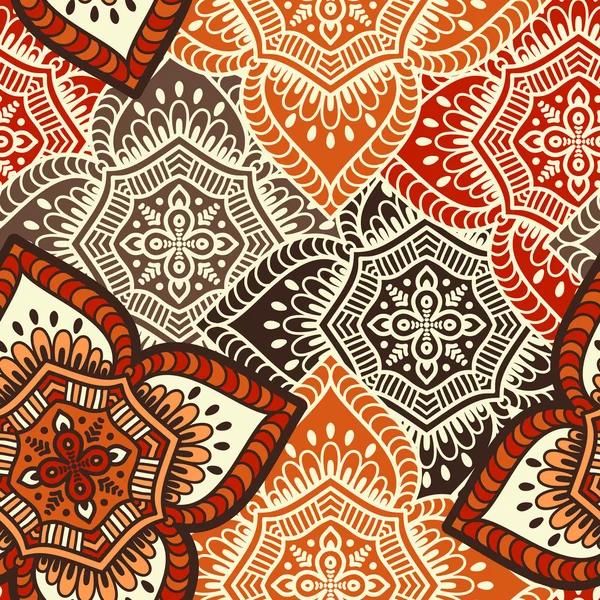 etnik çiçek seamless modeli