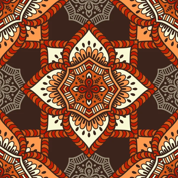 etnik çiçek seamless modeli