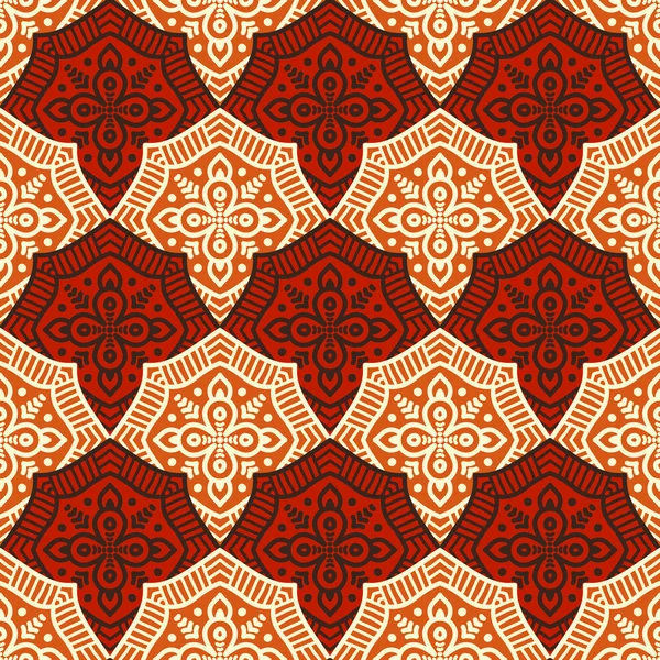 etnik çiçek seamless modeli