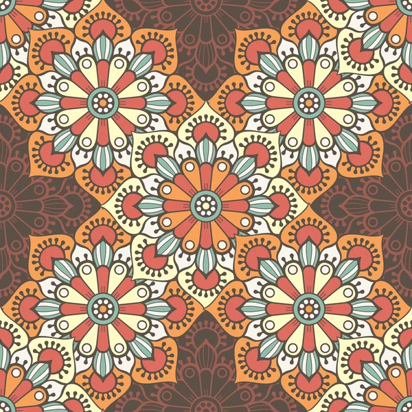 etnik çiçek seamless modeli