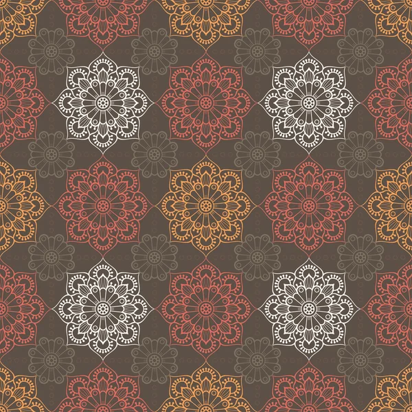 etnik çiçek seamless modeli