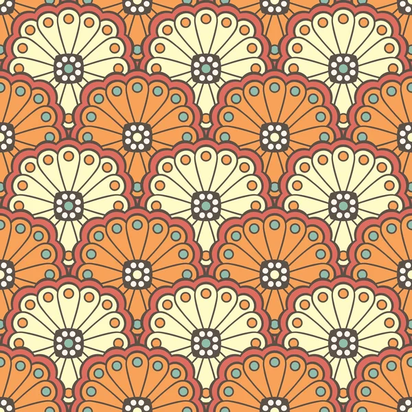 etnik çiçek seamless modeli