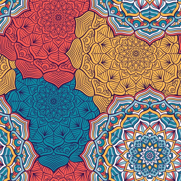 etnik çiçek seamless modeli