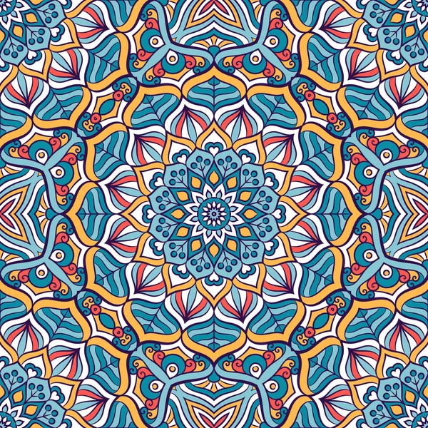 etnik çiçek seamless modeli