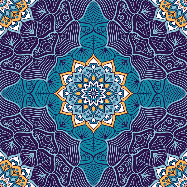 etnik çiçek seamless modeli