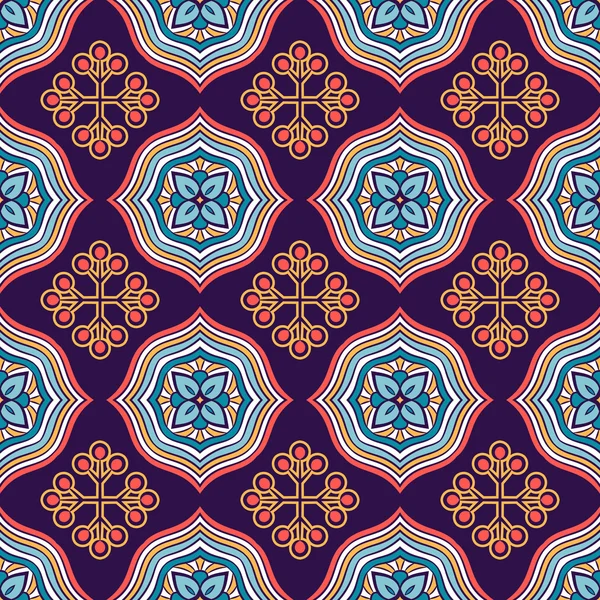 etnik çiçek seamless modeli