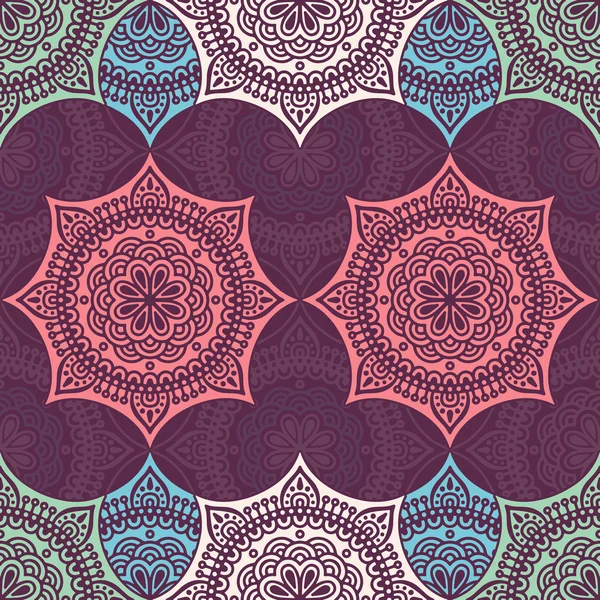 etnik çiçek seamless modeli