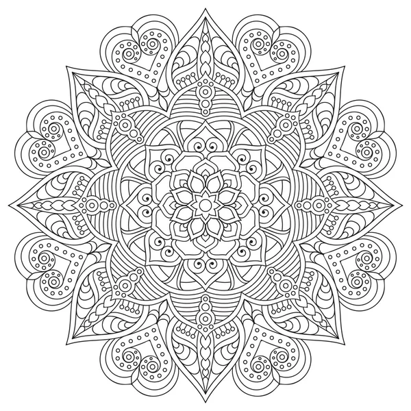 Vectorindiaan Mandala — Stockvector