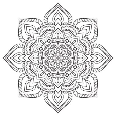 Vektör Hintli Mandala