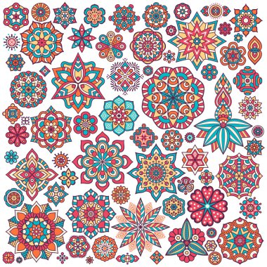 Vektör Hintli Mandala