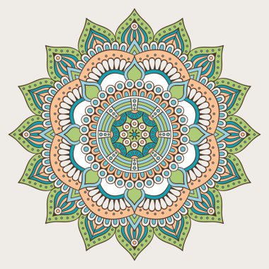 Vektör Hintli Mandala