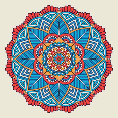 Vektör Hintli Mandala