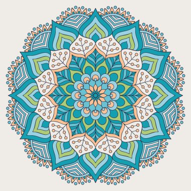 Vektör Hintli Mandala