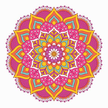 Vektör Hintli Mandala