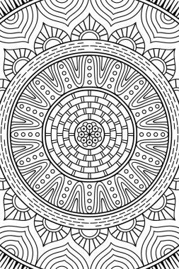 Vektör Hint Mandala arka plan