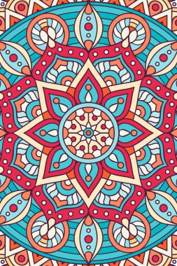 Vektör Hint Mandala arka plan