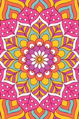 Vektör Hint Mandala arka plan