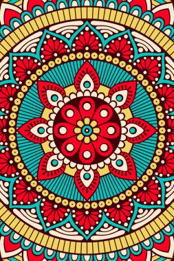 Vektör Hint Mandala arka plan