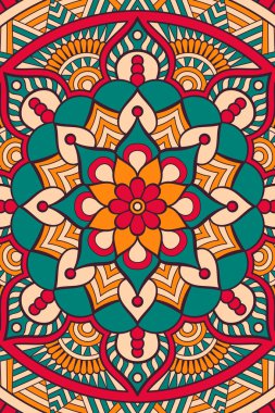 Vektör Hint Mandala arka plan