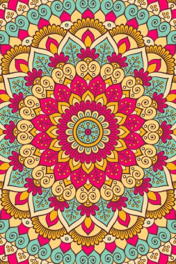 Vektör Hint Mandala arka plan