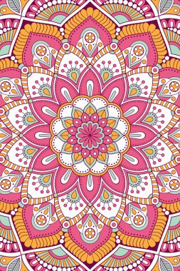 Vektör Hint Mandala arka plan