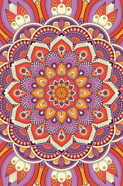 Vektör Hint Mandala arka plan