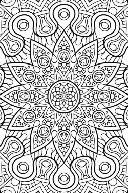 Vektör Hint Mandala arka plan