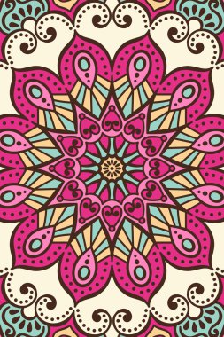 Vektör Hint Mandala arka plan